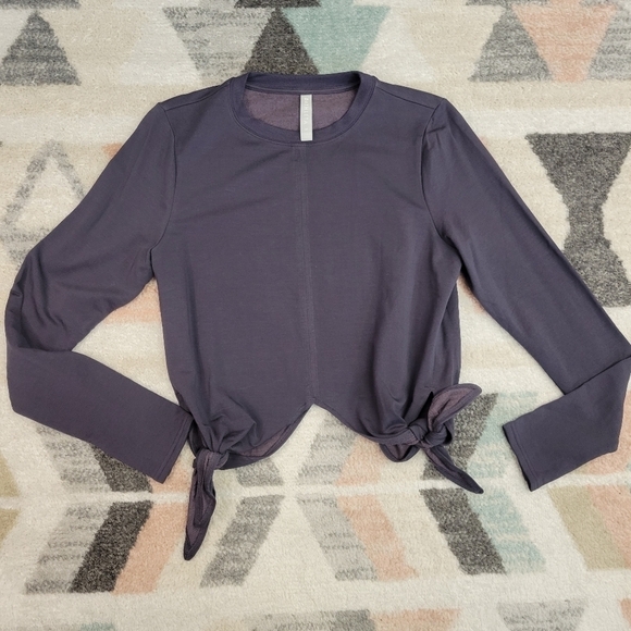 Athleta Samsara Side Tie Nirvana Sweatshirt Size Medium - Picture 2 of 7